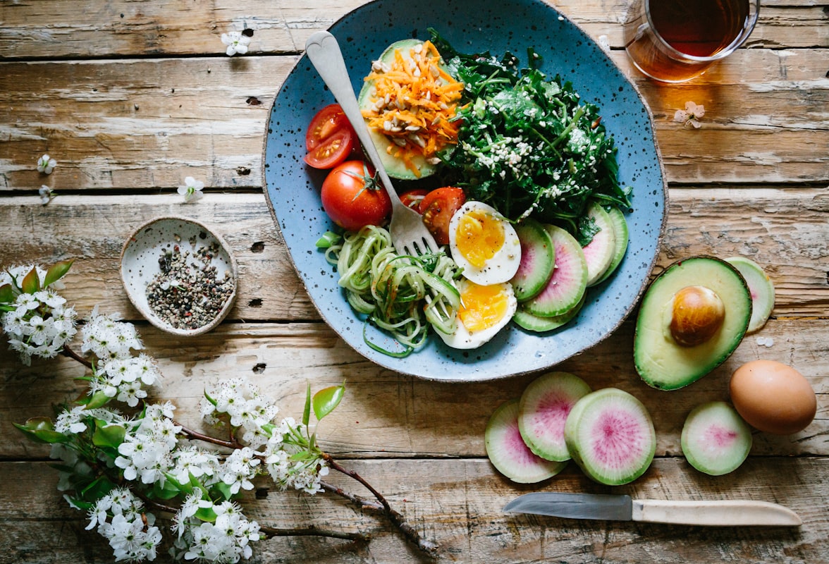 Légumes verts frais alcalinisants